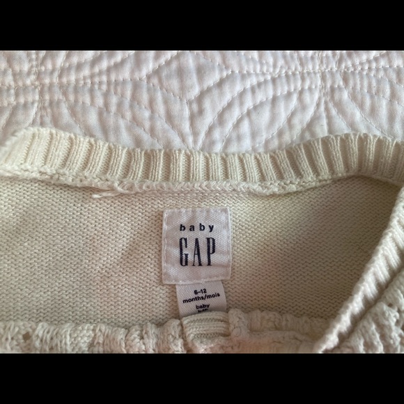 6-12m Baby Gap Ivory Cardigan - Picture 3 of 3